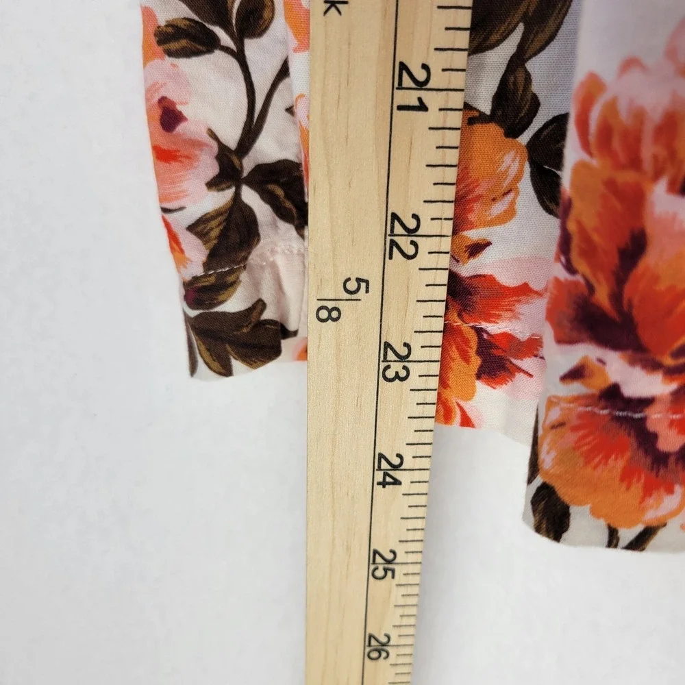 Floral Peplum Dress Girls XS (5) Button‎ Front Cottagecore